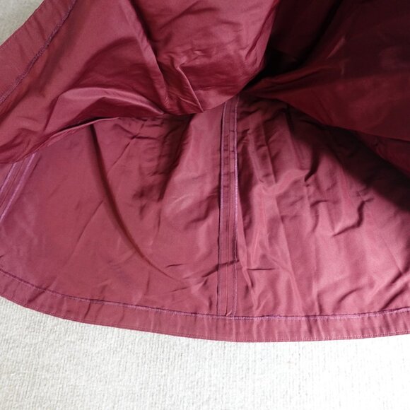 Jil Sander Womens Skirt 4 Red Solid A-Line Pleated Made in Italy - Picture 6 of 13